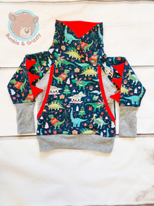 Holi-dino Big Pocket Pullover 12m-3T